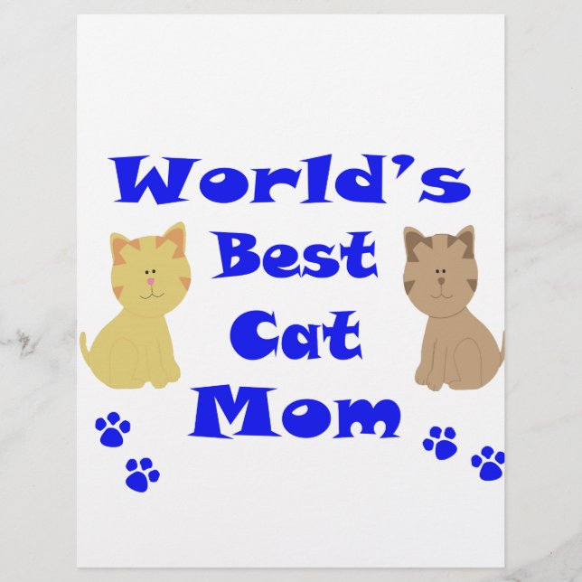 Papier Meilleure Maman de Chat du Monde (Devant)
