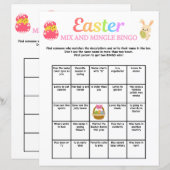 Papier Mélange de Pâques et Bingo de Mingle (Devant / Derrière)
