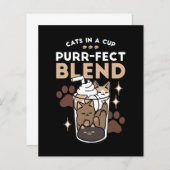 Papier Mélange Purr-Fect : Conception de café pour le caf (Devant / Derrière)