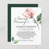 Papier Mémoire/Merci de la sympathie budgétaire. (Devant / Derrière)