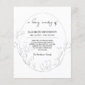 Papier Mémoire/Merci de la sympathie budgétaire. (Devant)