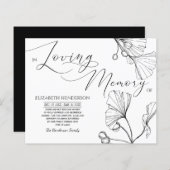 Papier Mémoire/Merci De Sympathie Classique Budget (Devant / Derrière)