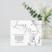 Papier Mémoire/Merci De Sympathie Classique Budget (Debout devant)