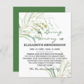 Papier Mémoire/Merci Sympathique. (Devant / Derrière)