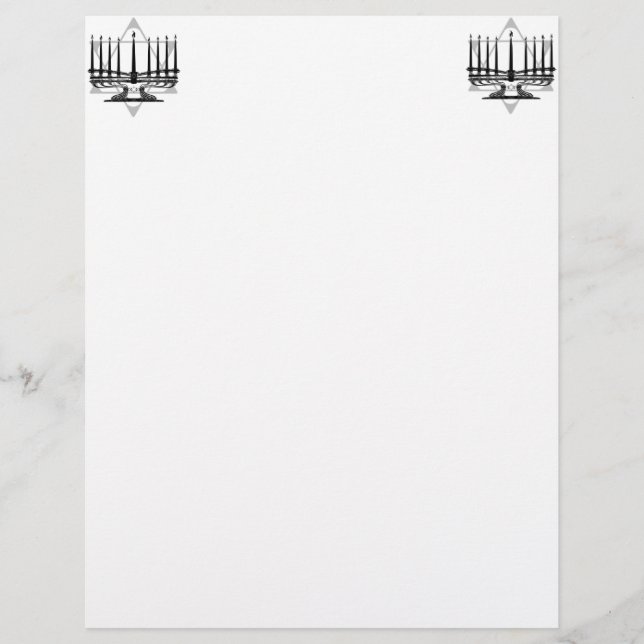 Papier Menorah et étoile (Devant)
