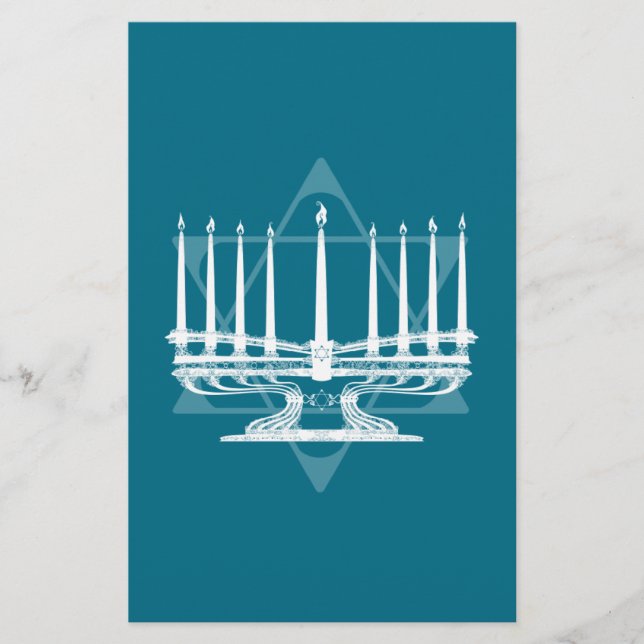 Papier Menorah et étoile IV (Devant)