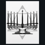 Papier Menorah et Star I<br><div class="desc">Original Artwork by Thedustyphoenix. http://www/thedustyphoenix.com</div>