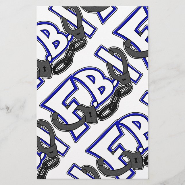 Papier Menottes du FBI (Devant)