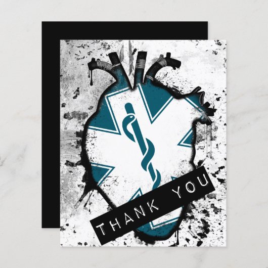 Papier merci au premier intervenant (Devant / Derrière)