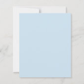 Papier Merci Budget Blue Elephant Baby shower (Dos)