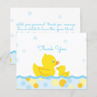 Merci de Baby shower en caoutchouc