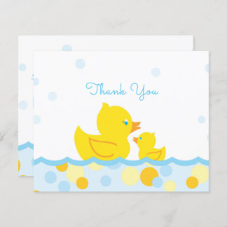 Papier Merci de Baby shower en caoutchouc