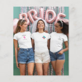 Papier Merci de Fête des mariées photo de Parties scintil (Dos)