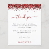 Papier Merci de Fête des mariées photo de Parties scintil (Devant)