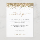 Papier Merci de Fête des mariées photo de Parties scintil (Devant)