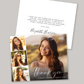 Papier Merci de graduation du script de budget avec super