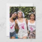 Papier Merci de la Fête des mariées photo de la Parties s (Dos)