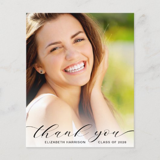 Papier Merci de la graduation budgétaire - photo (Devant)