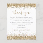 Papier Merci de la partie d'engagement de la Parties scin (Devant)