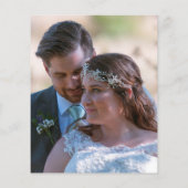 Papier Merci de Mariage photo de Parties scintillant viol (Dos)