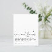 Papier Merci photo noir noir noir de script budget (Debout devant)