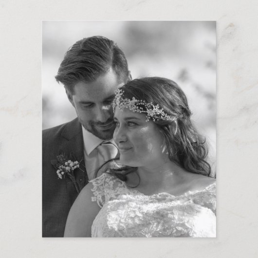 Papier Merci photo noir noir noir de script budget (Dos)