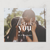 Papier Merci photo personnalisé (Devant)