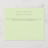 Papier Merci photo rose vif Budget Mariage (Dos)