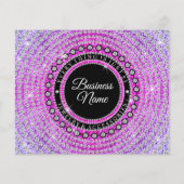 Papier Merci Pour Commande Bijoux pourpre Sparkle (Dos)