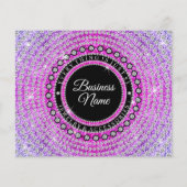Papier Merci pour votre commande de bijoux Sparkle Purple (Dos)