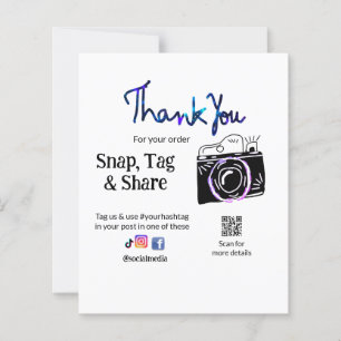 Papier Merci snap tag partager caméra multimédia ajouter