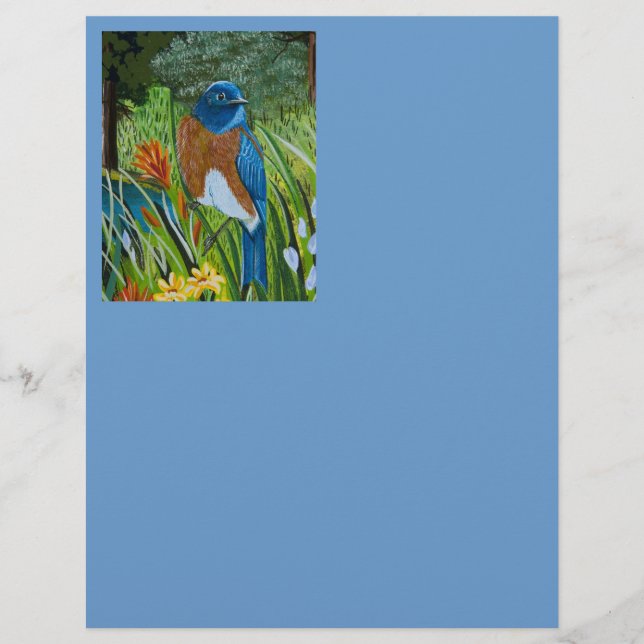 Papier Merlebleu de l'Ouest (Devant)