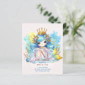 Papier Mermaid 1er Anniversaire Sous La Mer Anniversaire (Debout devant)