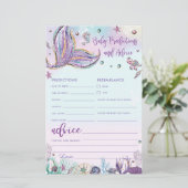 Papier Mermaid Baby Prédictions et conseils Activité de d (Debout devant)