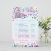 Papier Mermaid Celebrity Baby Names Jeu Douche Activité (Debout devant)