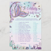 Papier Mermaid Celebrity Baby Names Jeu Douche Activité (Devant / Derrière)