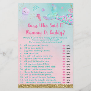 Papier Mermaid Under The Sea Devinez Qui A Dit Que C'Étai