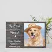 Papier Mes humains se marient Rustic Pet Mariage (Debout devant)