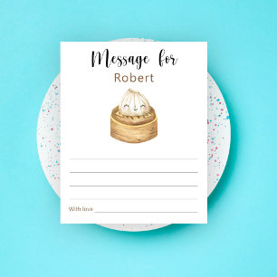 Papier Message de capsule de temps d'anniversaire chinois