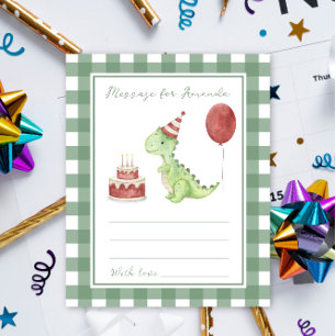 Papier Message de capsule temporelle pour l'anniversaire