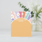 Papier Message de capsule temporelle pour le premier anni (Debout devant)
