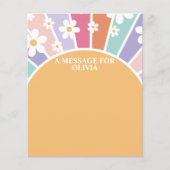 Papier Message de capsule temporelle pour le premier anni (Devant)