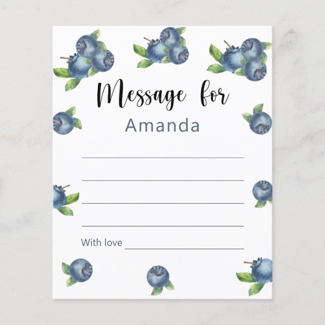 Papier Message de la capsule de temps d'anniversaire de b (Devant)