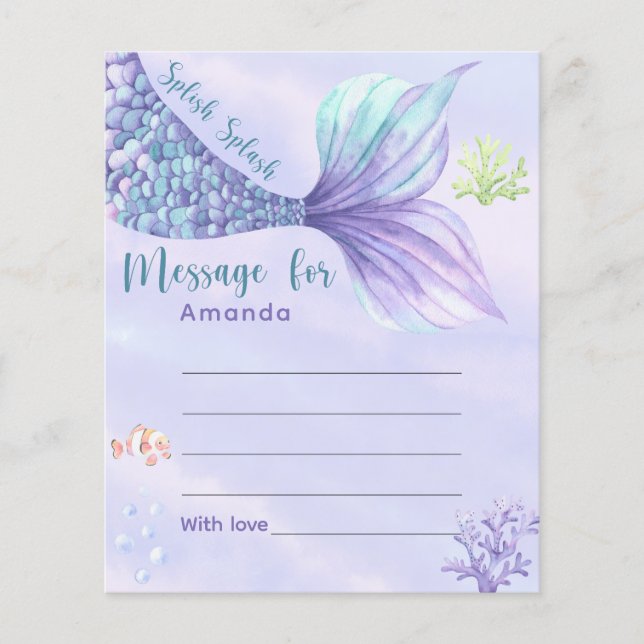 Papier Message de la capsule temporelle de la queue de si (Devant)