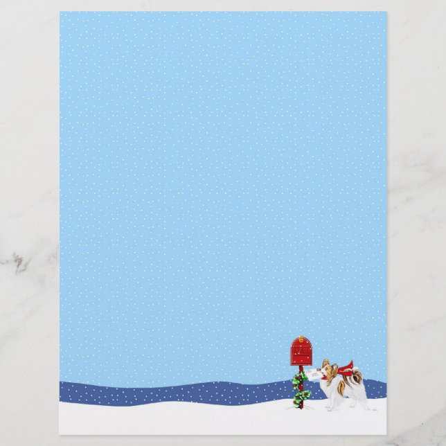 Papier Message de Noël Sable Papillon (Devant)