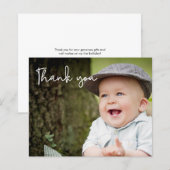 Papier Message photo personnalisé pour le premier anniver (Devant / Derrière)