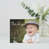 Papier Message photo personnalisé pour le premier anniver (Debout devant)