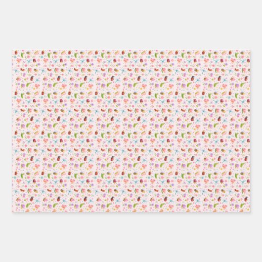 Papier met Bugs 2 Inpakpapier Vel (Voorkant)