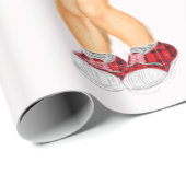 Papier met cadeautjes voor paraplu's - Ik hou van (Rol Hoek)