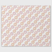 Papier met donkere vulling Roze Paars Donut Groeit (Vlak)